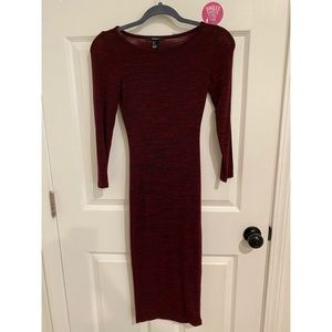 Midi long sleeve dress
